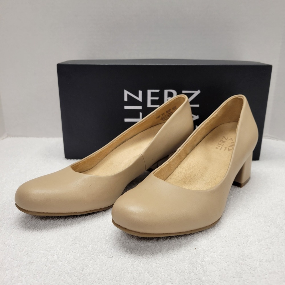 Naturalizer Donelle Pumps Womens 6.5M Tender Taupe Office‎ Block Heel NIB